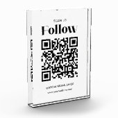 Scannen om QR-code te volgen Social Media Business Fotoblokken (Links)