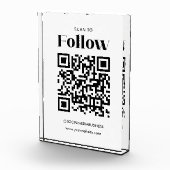 Scannen om QR-code te volgen Social Media Business Fotoblokken (Rechts)
