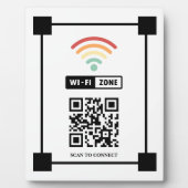 Scannen om QR-code WiFiZone aan te sluiten Fotoplaat (Voorkant)