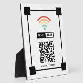 Scannen om QR-code WiFiZone aan te sluiten Fotoplaat (Zijkant)