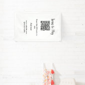 Scannen om te betalen scan QR-code website e-mailg Spandoek (Insitu)