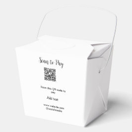 Scannen om te betalen Scannen QR-code toevoegen we Bedankdoosjes