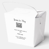 Scannen om te betalen Scannen QR-code toevoegen we Bedankdoosjes (Achterkant)