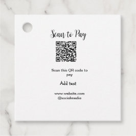 Scannen om te betalen Scannen QR-code toevoegen we Bedankjes Labels