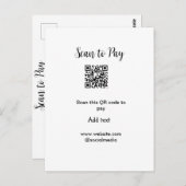 Scannen om te betalen Scannen QR-code toevoegen we Briefkaart (Voorkant / Achterkant)