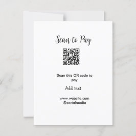 Scannen om te betalen Scannen QR-code toevoegen we Briefkaart