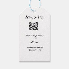 Scannen om te betalen Scannen QR-code toevoegen we Cadeaulabel