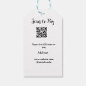 Scannen om te betalen Scannen QR-code toevoegen we Cadeaulabel (Achterkant)
