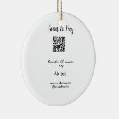 Scannen om te betalen Scannen QR-code toevoegen we Keramisch Ornament (Rechts)