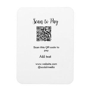 Scannen om te betalen Scannen QR-code toevoegen we Magneet