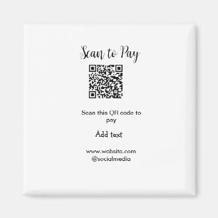 Scannen om te betalen Scannen QR-code toevoegen we Magneet