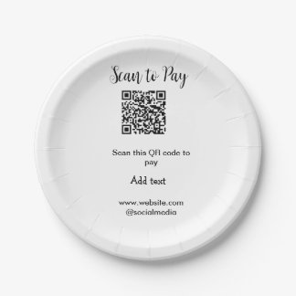 Scannen om te betalen Scannen QR-code toevoegen we Papieren Bordje