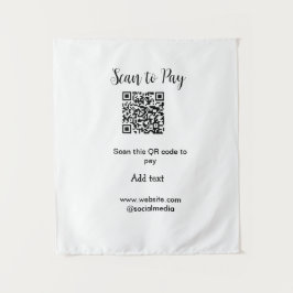 Scannen om te betalen Scannen QR-code toevoegen we Wandkleed