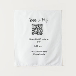 Scannen om te betalen Scannen QR-code toevoegen we Wandkleed