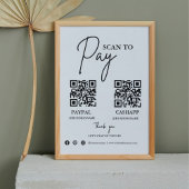 Scannen om te betalen Zakelijke Qr Code Betalingst Poster