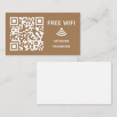 Scannen om verbinding te maken Gratis Wifi Busines Informatiekaartje (Voorkant / Achterkant)