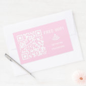 Scannen om verbinding te maken Gratis Wifi Busines Rechthoekige Sticker (Envelop)