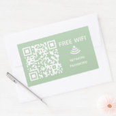Scannen om verbinding te maken Gratis Wifi Busines Rechthoekige Sticker (Envelop)