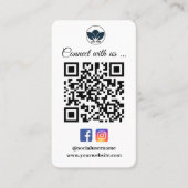 Scannen om verbinding te maken met Visitekaartje | (Voorkant)