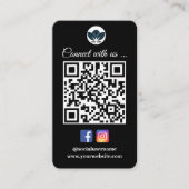 Scannen om verbinding te maken met Visitekaartje | (Voorkant)