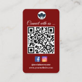 Scannen om verbinding te maken met Visitekaartje | (Voorkant)