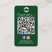 Scannen om verbinding te maken met Visitekaartje | (Voorkant)