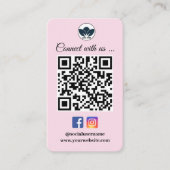 Scannen om verbinding te maken met Visitekaartje | (Voorkant)