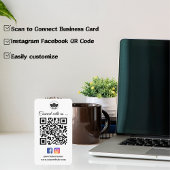 Scannen om verbinding te maken met Visitekaartje |