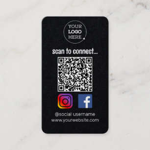 Scannen om verbinding te maken QR-code voor soci Visitekaartje