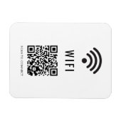 Scannen om WiFi-magneet te verbinden met QR-codeon Magneet (Horizontaal)