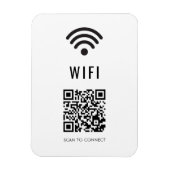 Scannen om WiFi-magneet te verbinden met QR-codeon Magneet (Verticaal)