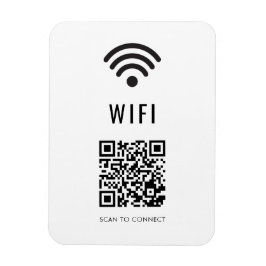 Scannen om WiFi-magneet te verbinden met QR-codeon Magneet
