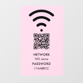 Scannen om Wifi-netwerk te verbinden QR-code Moder Raamsticker (Vel)