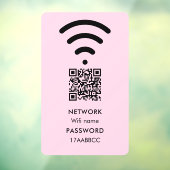 Scannen om Wifi-netwerk te verbinden QR-code Moder Raamsticker (Vel 3)
