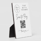 Scannen QR Code Sign Wedding Bar Valet Business G4 Fotoplaat (Zijkant)