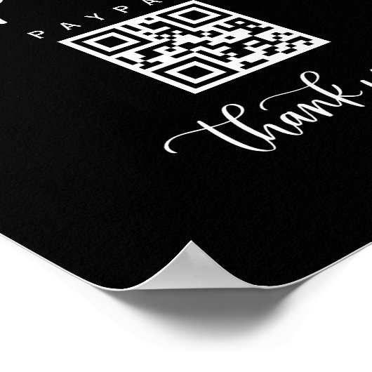 Scannen QR Code Teken Weduwschap Betaling Klein be Poster (Hoek)