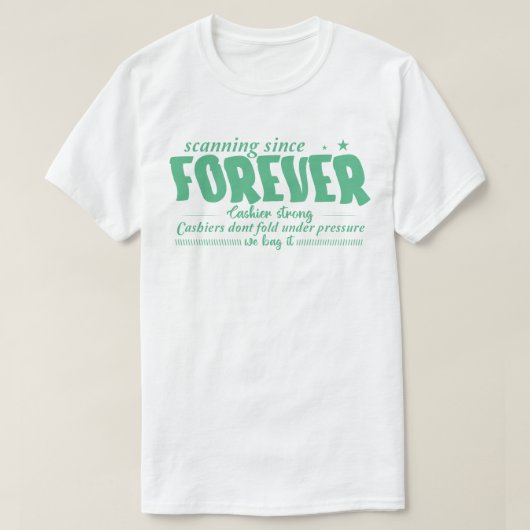 Scannen sinds mensenheugenis t-shirt (Design voorkant)