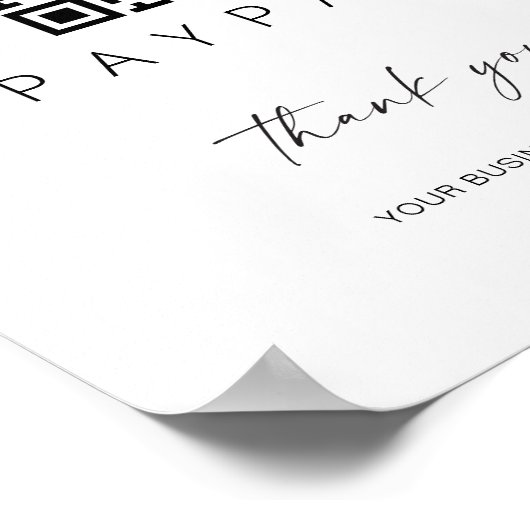 Scannen van QR-code Mobiel afhandelen Business Poster (Hoek)