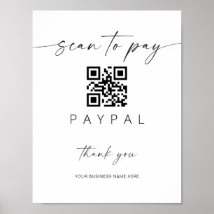 Scannen van QR-code Mobiel afhandelen Business Poster