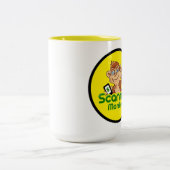 Scanner Monkey Coffee Mok 15 oz - wit & geel (Center)