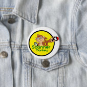 Scanner Monkey Pin Ronde Button 7,6 Cm (In situ)