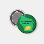 Scansin (Wisconsin) Trots! Magneet (Voorkant / Achterkant)