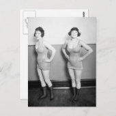 Scantily Clad Chorus Girls, 1920 Briefkaart (Voorkant / Achterkant)