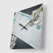 scantropine illustratie vierkante klok (Hoek)