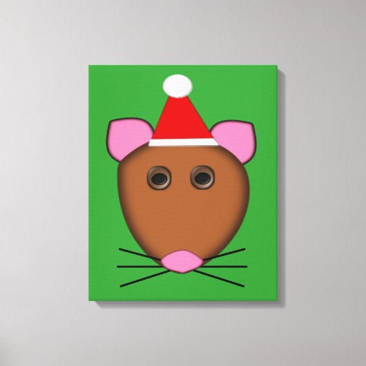 Scanvas met vier kerst canvas afdruk (Voorkant)