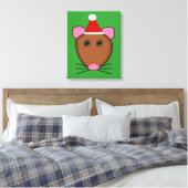 Scanvas met vier kerst canvas afdruk (Insitu (Slaapkamer))