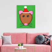 Scanvas met vier kerst canvas afdruk (Insitu (Woonkamer))