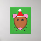 Scanvas met vier kerst canvas afdruk (Voorkant)