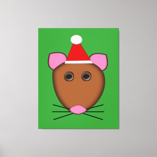 Scanvas met vier kerst canvas afdruk (Voorkant)