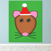 Scanvas met vier kerst canvas afdruk (Insitu (Houten vloer))